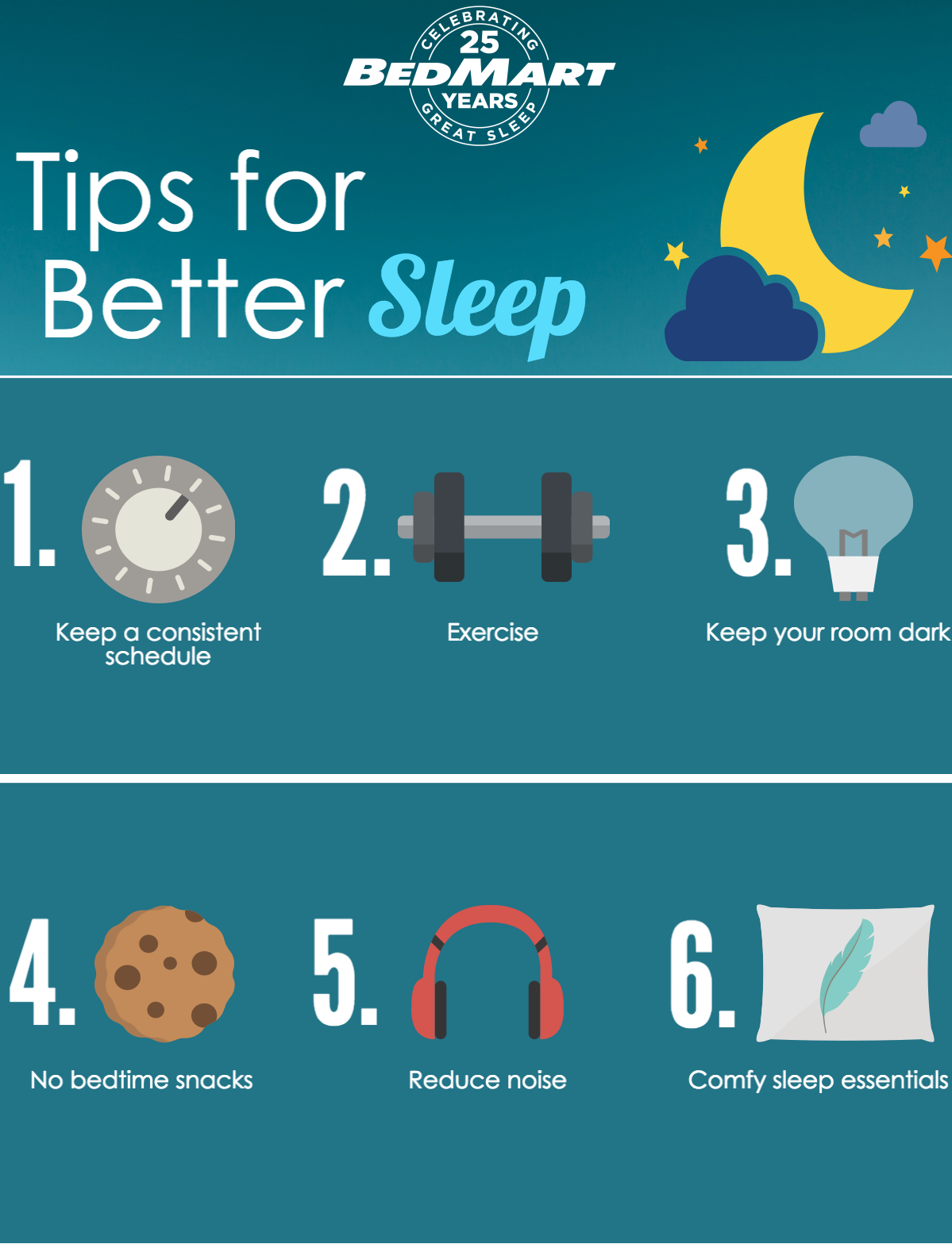 ways to get better sleep infographic