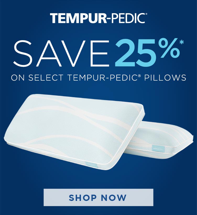 show tempur-pedic pillow sale 